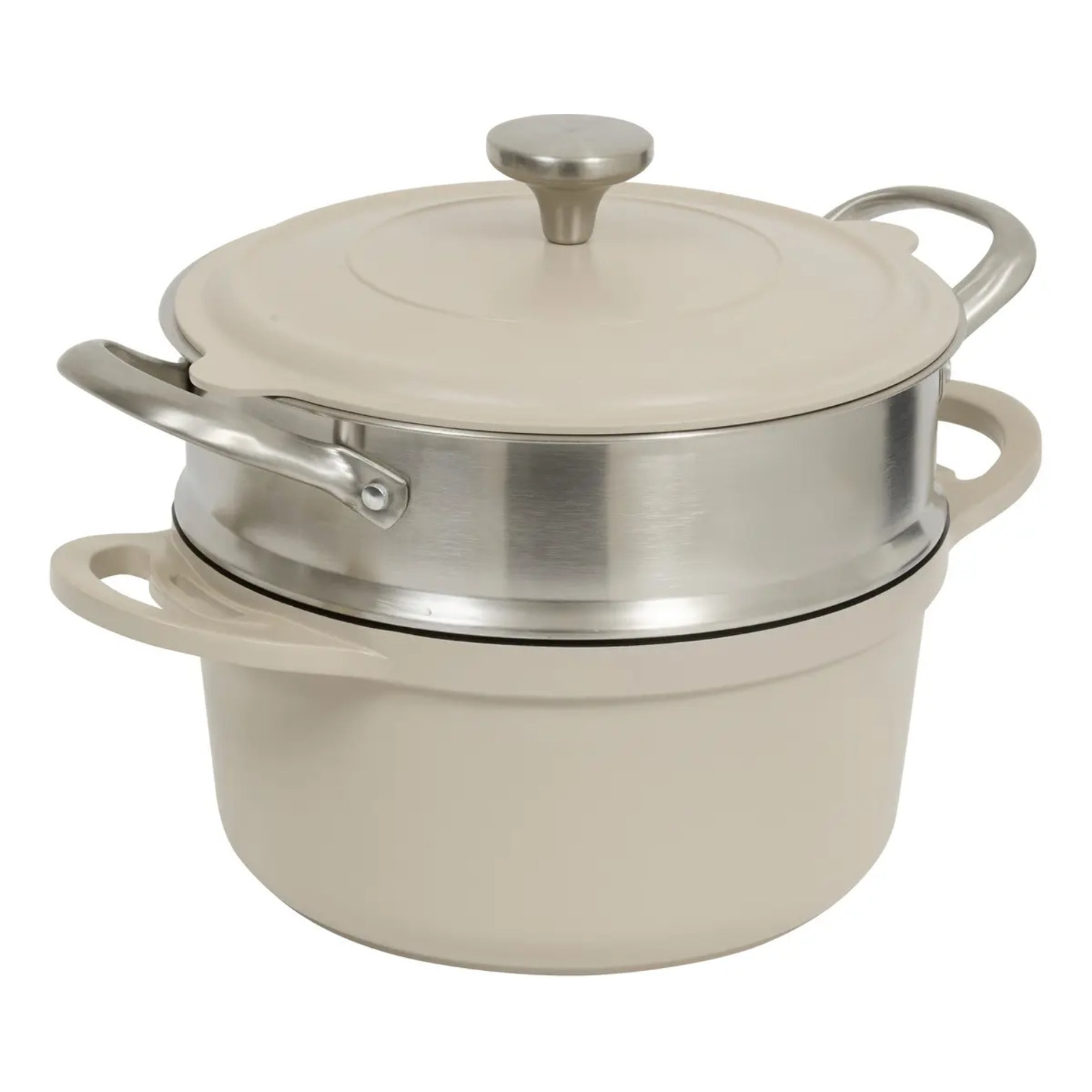 Cocotte Aluro aluminium beige D24cm