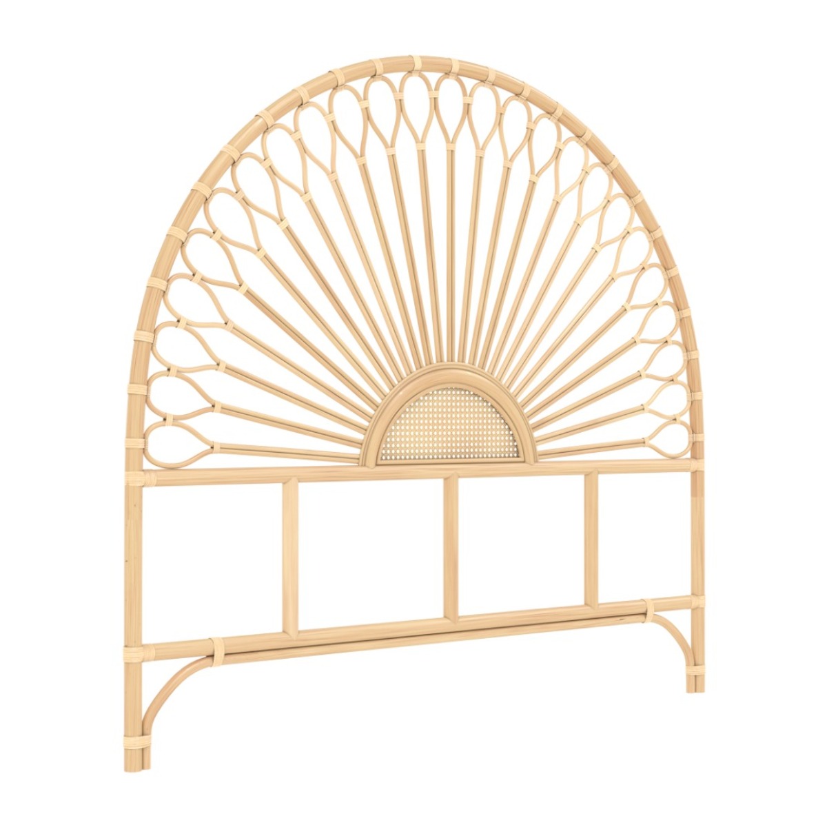 Tête de lit en rotin naturel 140 cm - Alan