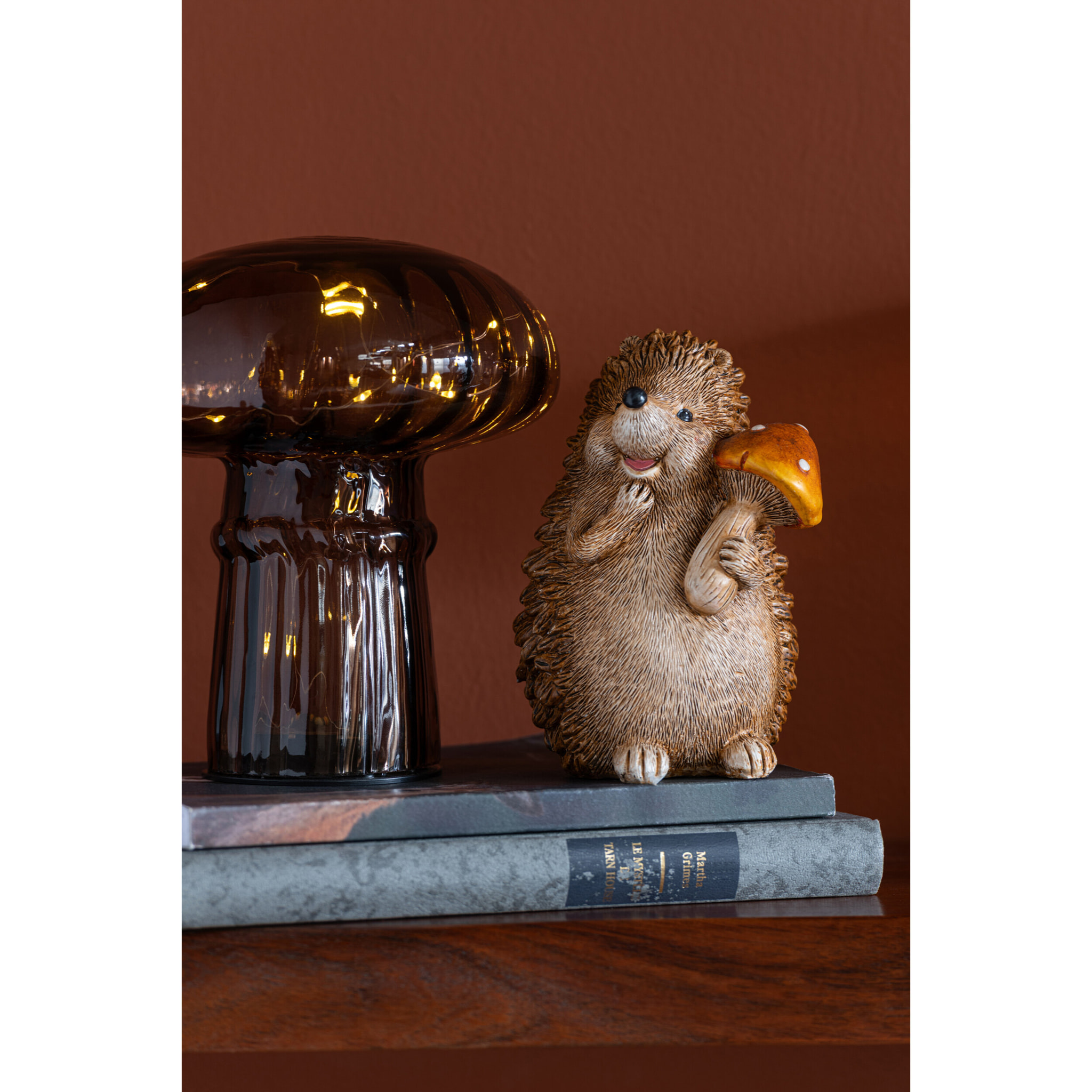 J-Line figurine Ange - polyrésine - brun - 2 pcs