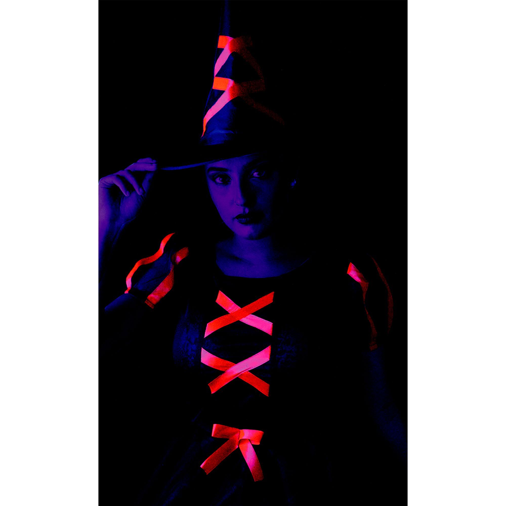 DISFRAZ BRUJA CUCA NEON NARANJA AD