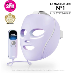 Masque LED SHARK CryoGlow avec rafraîchissement du contour des yeux Lilas