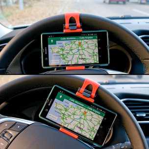 Supporto universale per volante da auto per smartphone