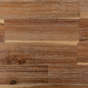 Bibliothèque "Edena" - métal & acacia 45x180 cm