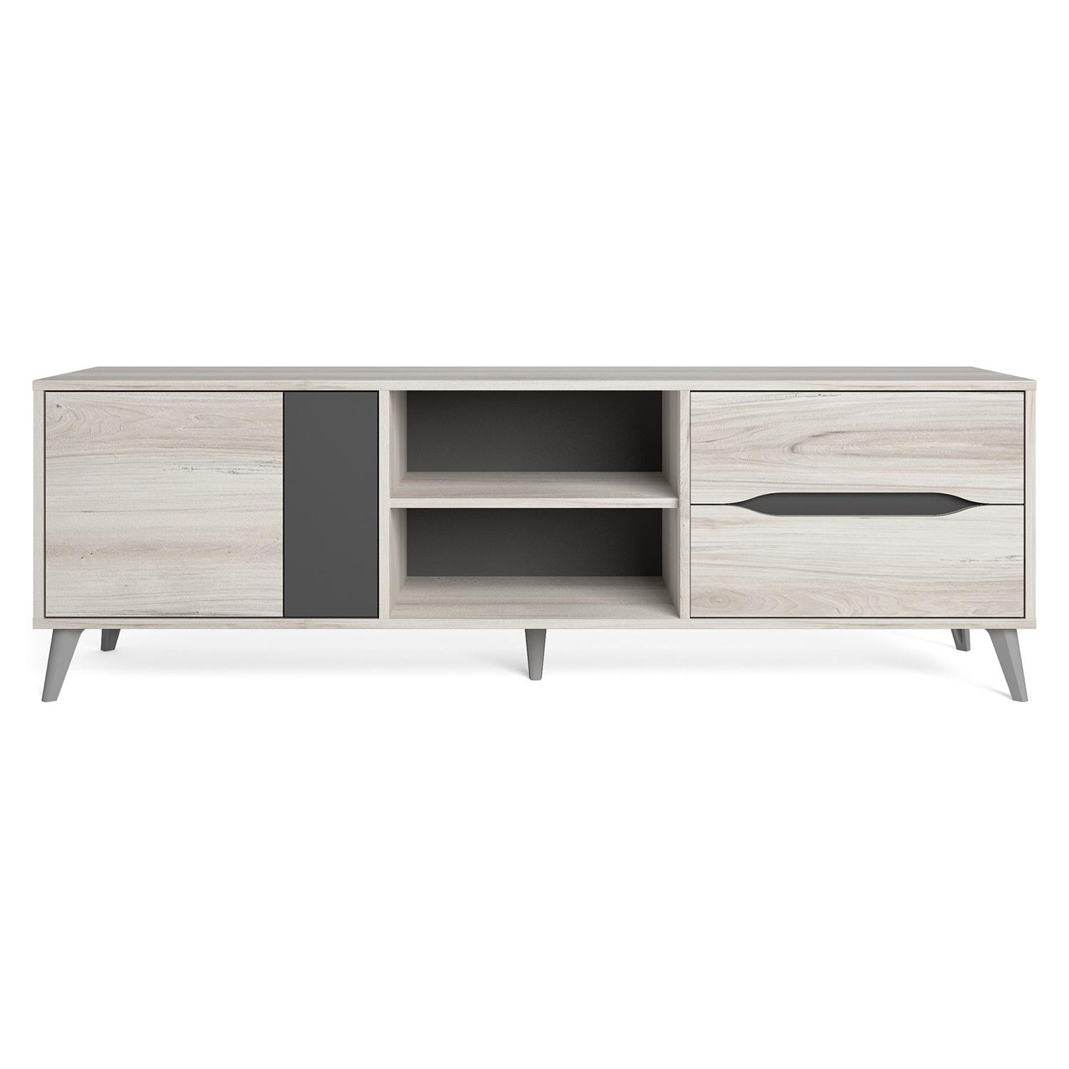 Mueble tv orly color 2c2p shamal/pizarra