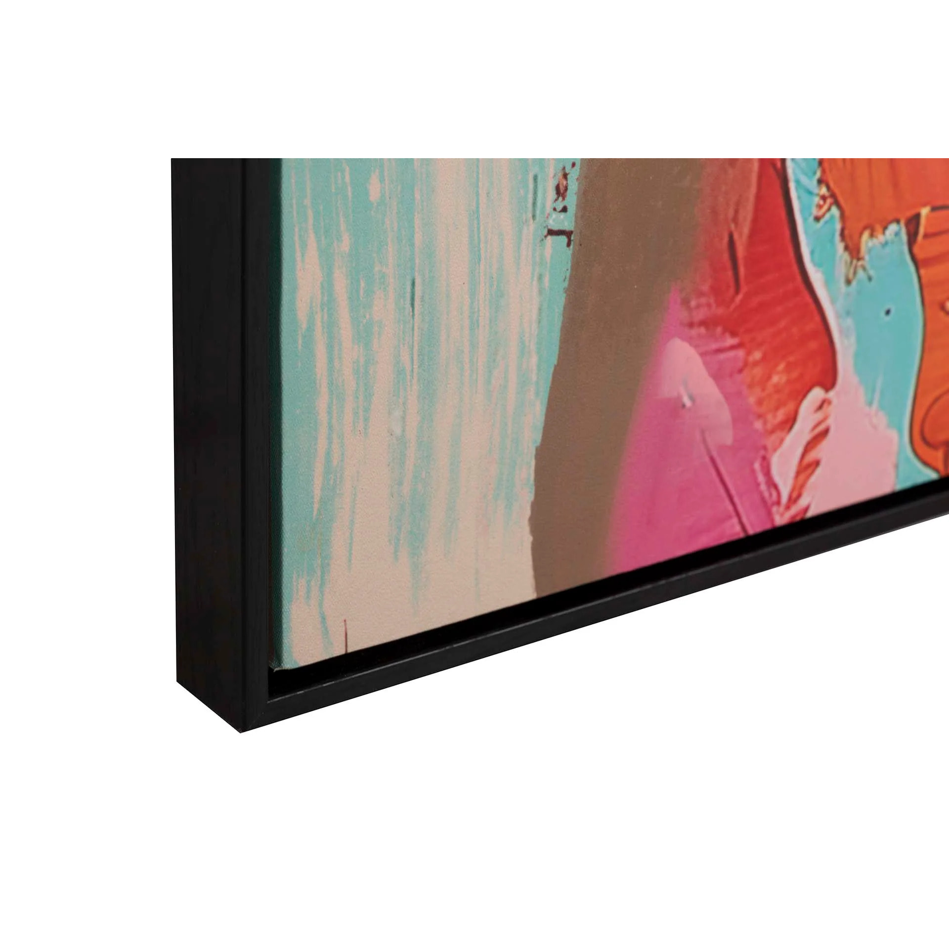 Cuadro Africana Con Marco Negro 80x4x120 Cm