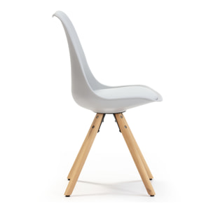 Pack 2 sillas jeff gris