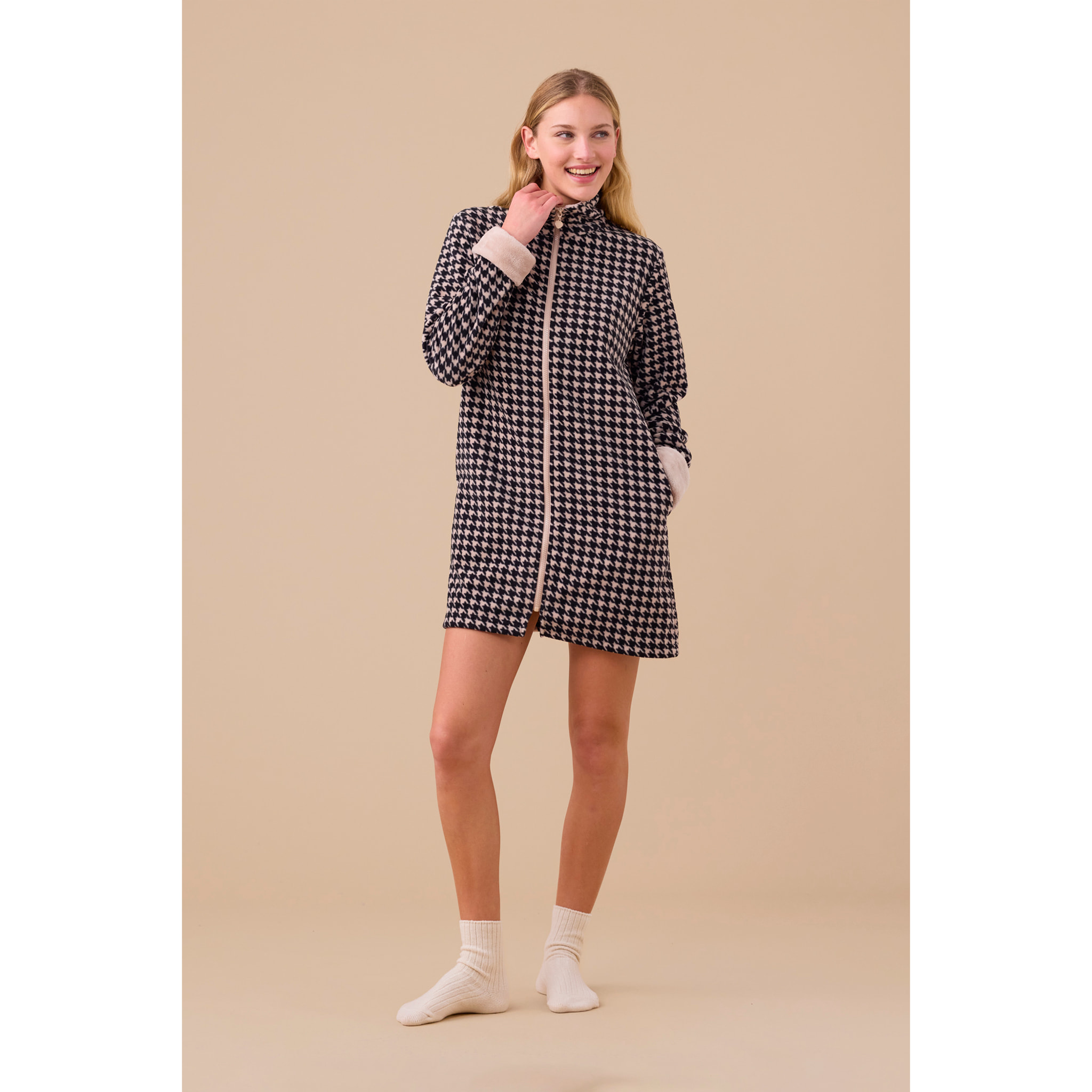 Vestaglia donna micropile articolo poule. Noidinotte