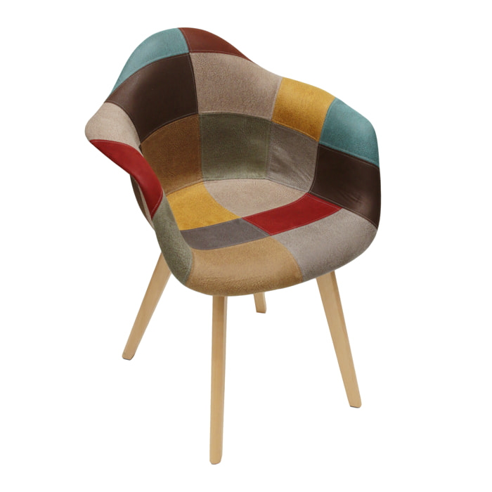 Fauteuil Patchwork Louisiane - Lot De 2