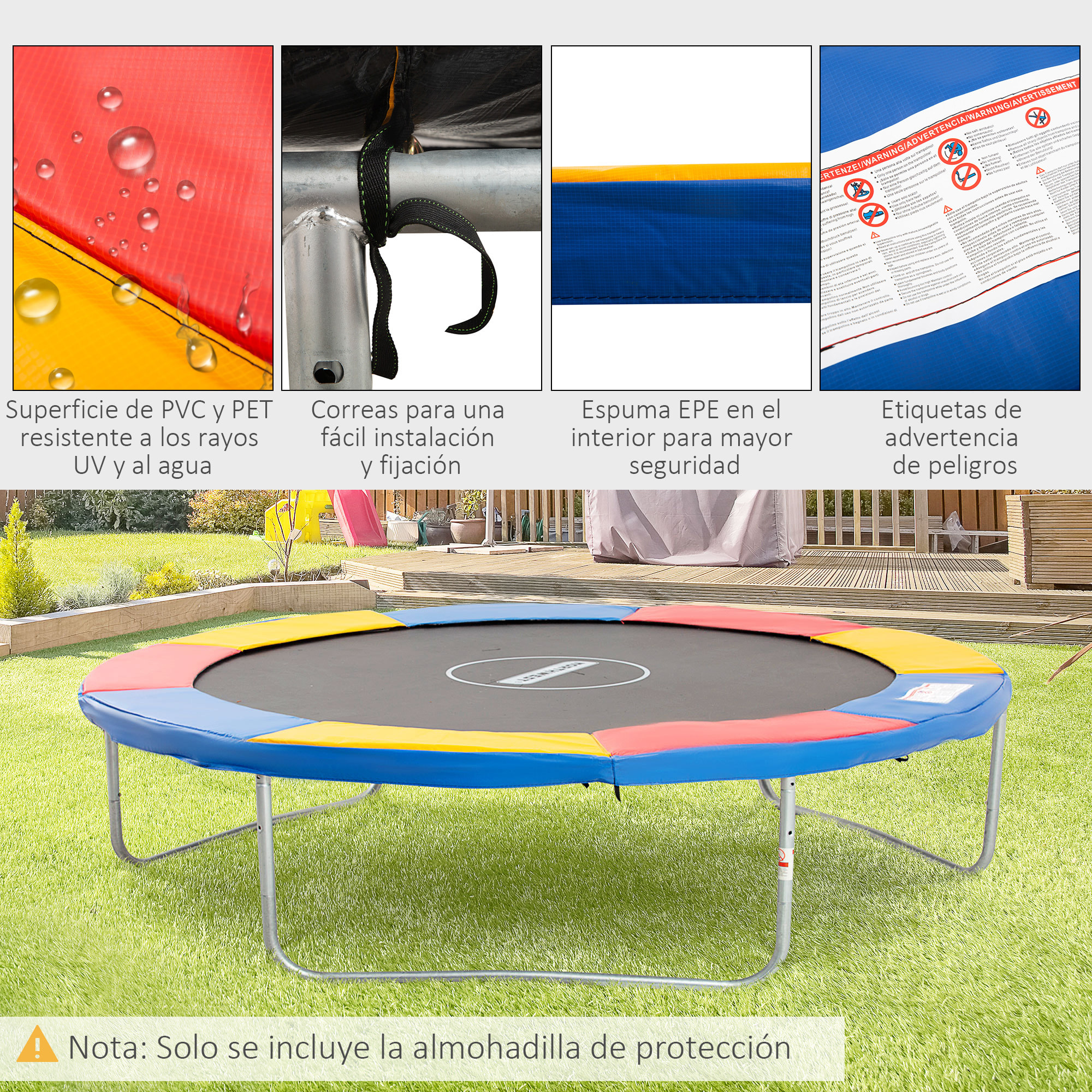 Cubierta de Proteccion Borde Trampolín PEC EPE Ø305cm