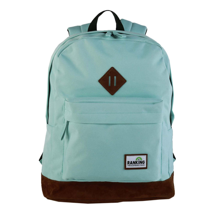 Mochila Americano Ranking Menta. Compartimento portalaptop. Interior totalmente forrado y personalizado