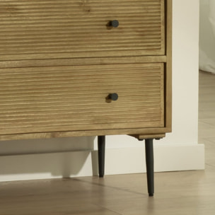 Commode Boreal -bois massif de manguier-couleur bahamas naturelles 90 x 85 x 45 cm