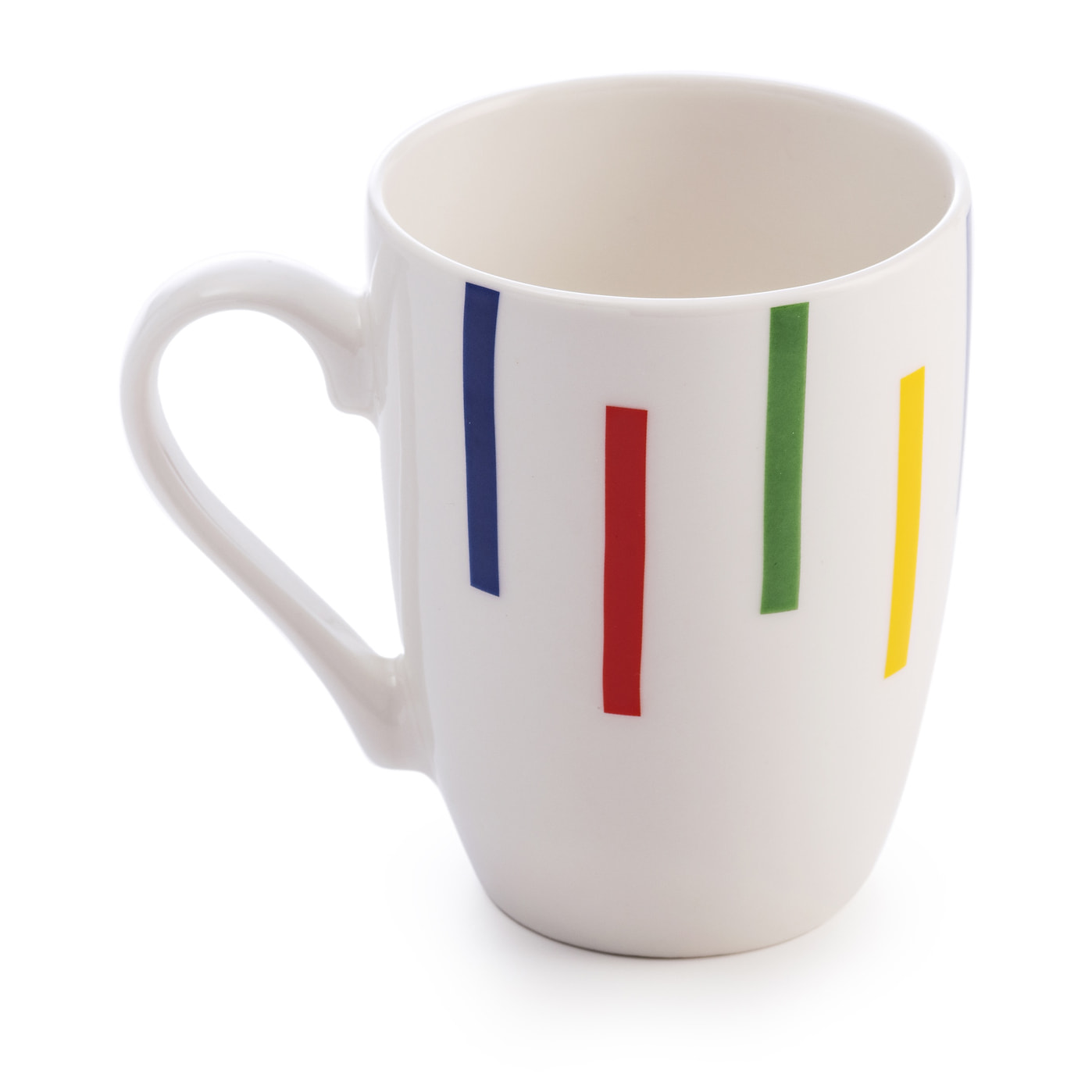 Set 4 mugs  diseño rayas de colores  benetton