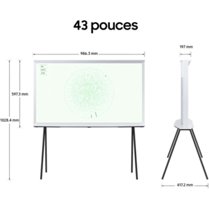 TV QLED SAMSUNG The Serif TQ43LS01D Blanc 2024