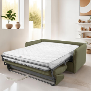 Canapé convertible express 3 places en velours côtelé - GINA