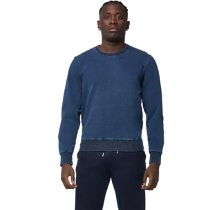 Sudadera de hombre Leone Urban con cuello redondo y sin cierres
