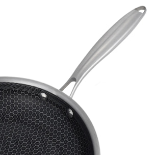 Poêle en inox avec fond triplex