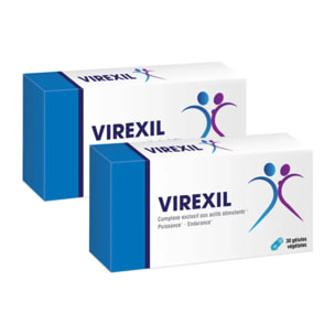 NUTRI EXPERT - Virexil - Aide à maintenir l'endurance - Stimule la libido et le désir - Contribue à une spermatogénèse normale - Complexe aux Actifs stimulants - Actifs d'origine naturelle - Lot de 2