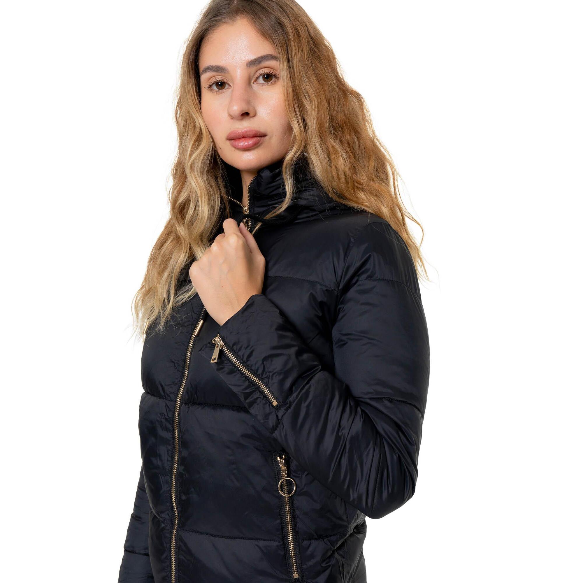 Chaqueta de plumas con capucha para mujer Leone 1947 Chic Tones