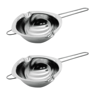 Ensemble de 2 Services à bain marie 26 cm pour chocolat Zenker