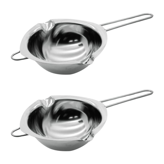 Ensemble de 2 Services à bain marie 26 cm pour chocolat Zenker