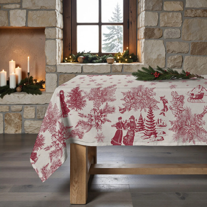 Nappe en résine Anti-tâches Christmas Toile