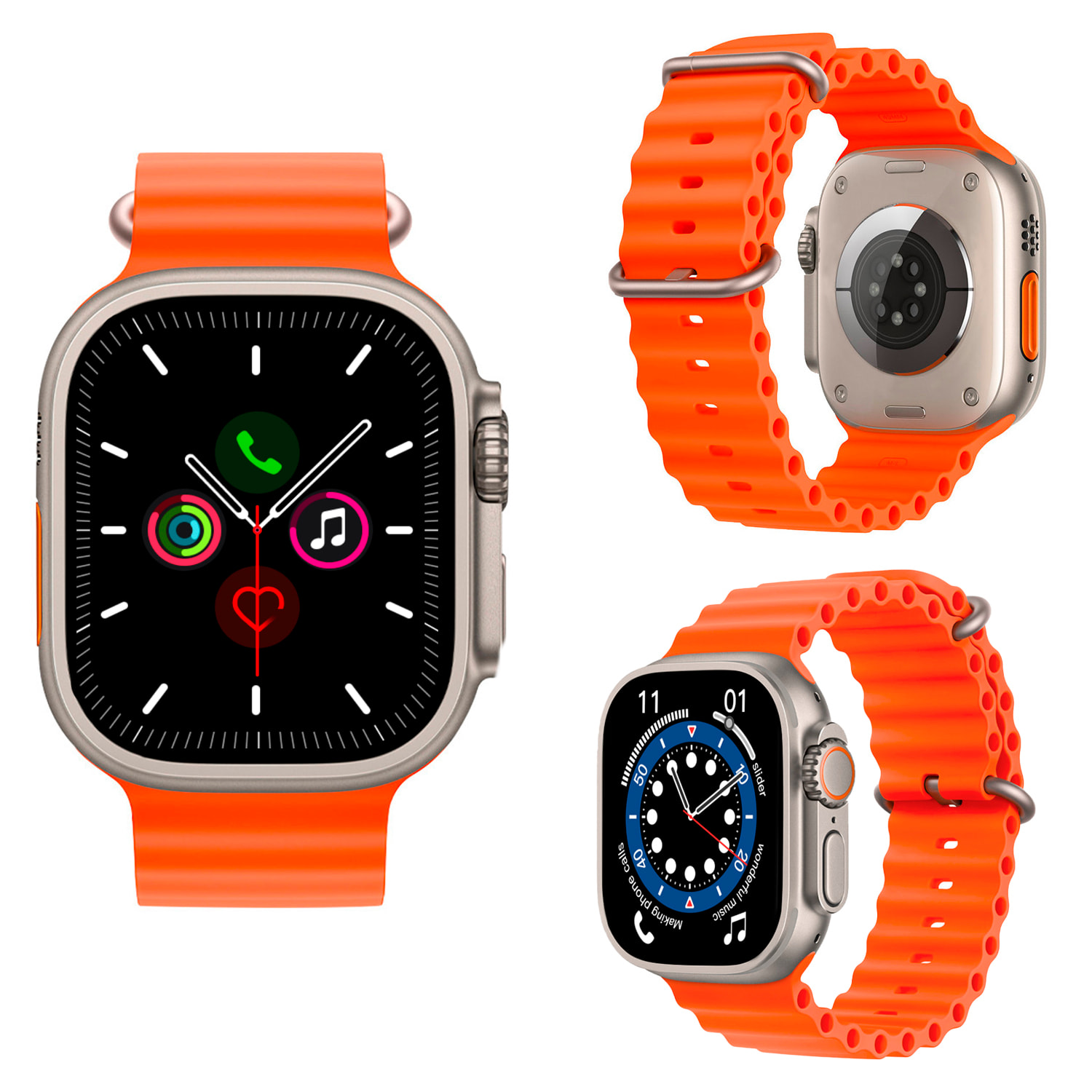 Smartwatch S9 Max, pantalla de 2.2", modos de deporte, monitor de salud, corona multifunción y botón de acceso rápido configurable.