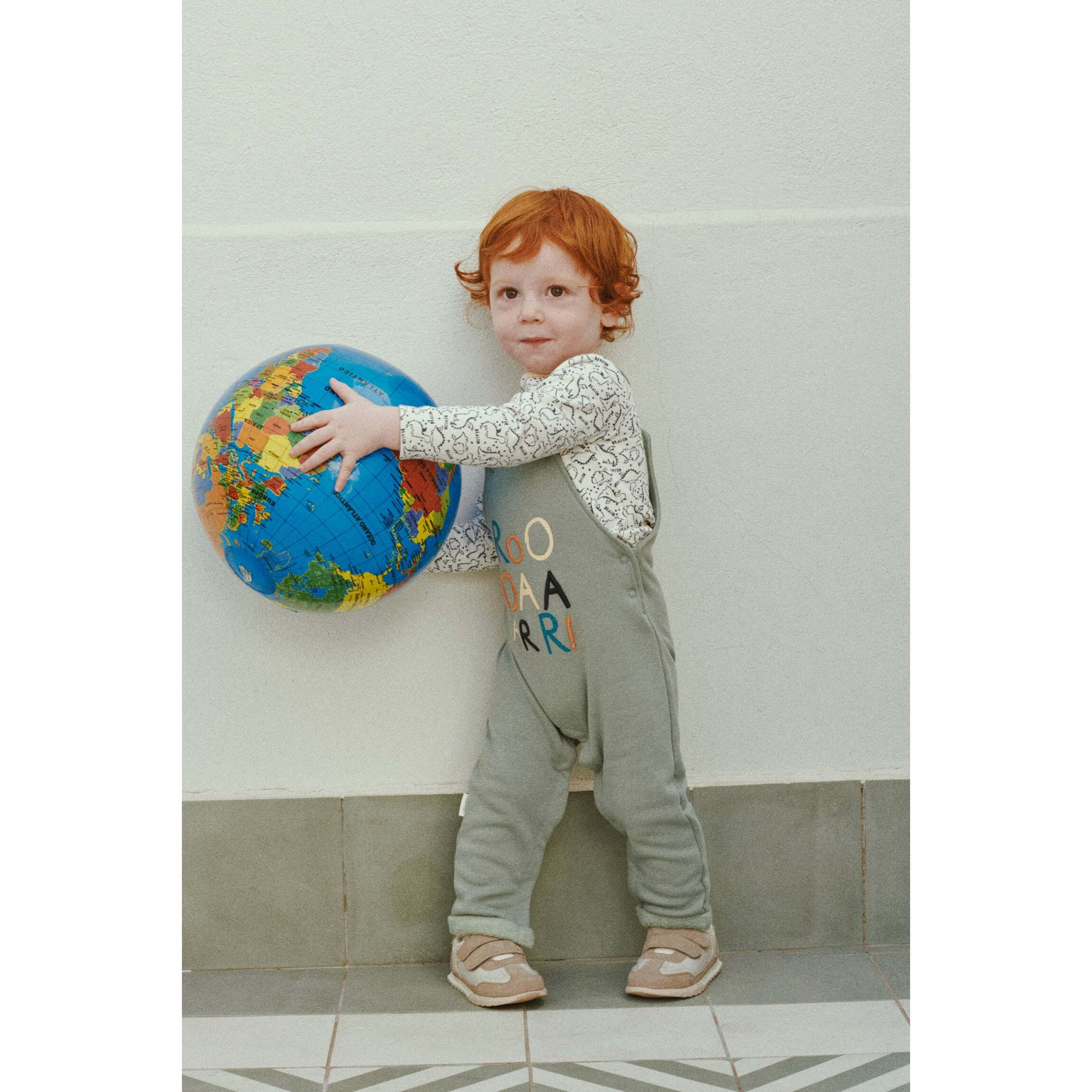 Completo salopette e maglietta a maniche lunghe per neonato Dragon Tale