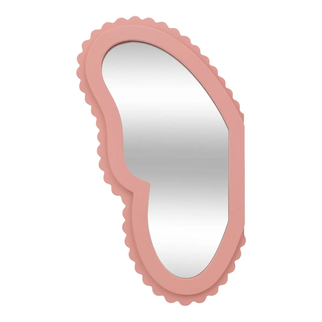 2 miroirs enfant papillon "Anna" rose 37x19cm