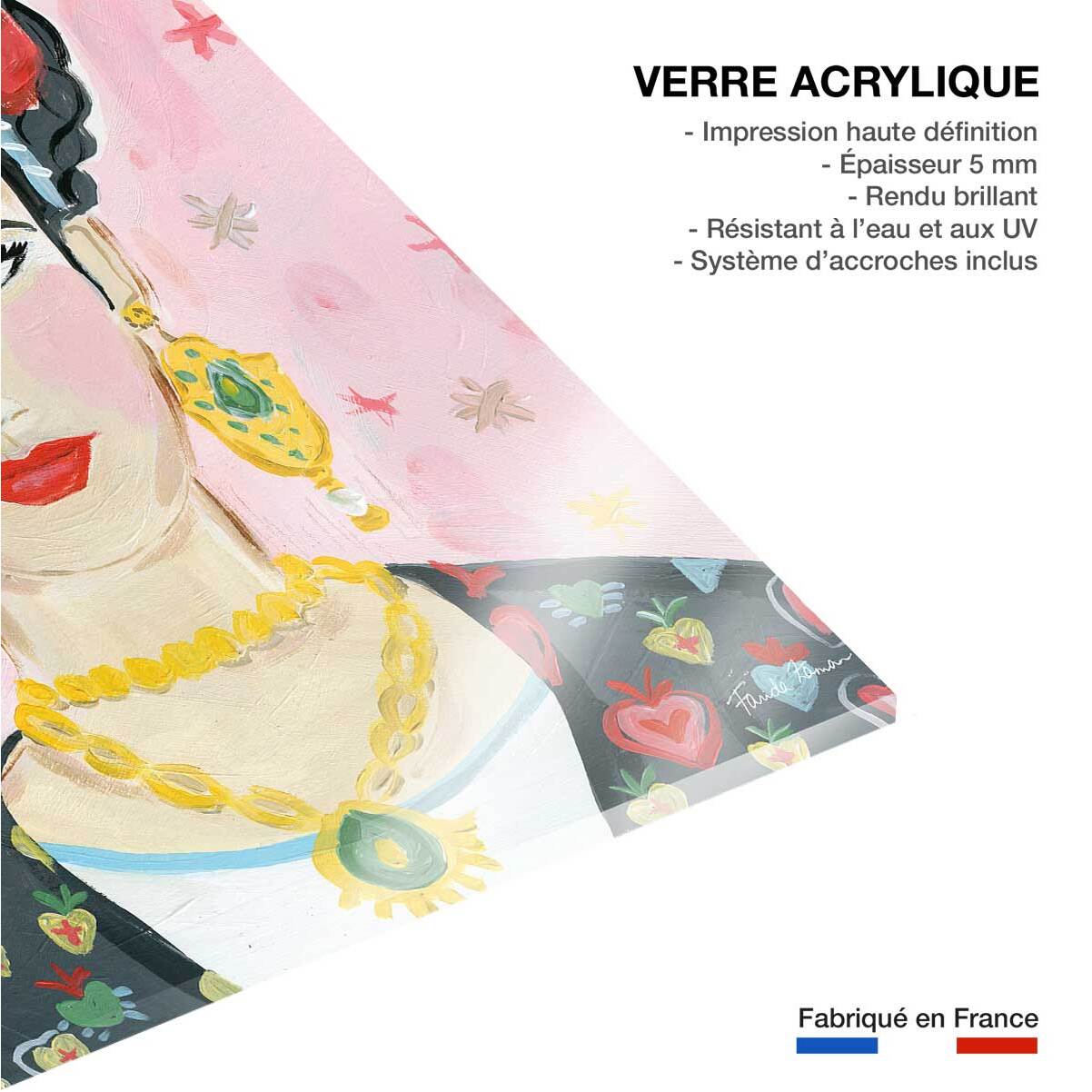 Tableau mode Hommage à Frida Tableau plexiglas
