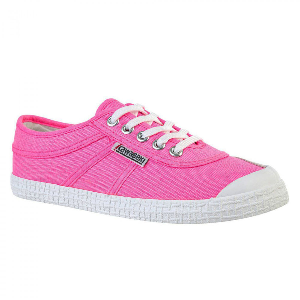 Zapatillas Sneaker para Hombre - KAWASAKI Original Neon Canvas Shoe K202428 4014 Knockout Pink