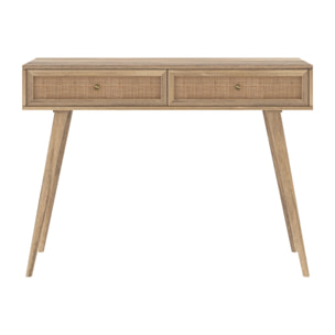 Console en bois de manguier 2 tiroirs - Masala