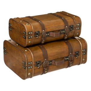 Set de 2 cantines "Bruce" en bois