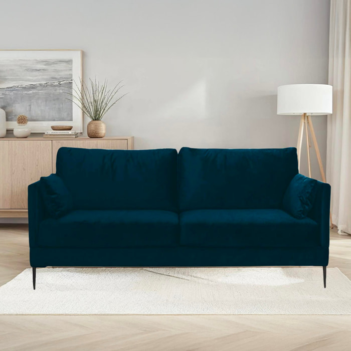 Canapé Velours Droit Splendido - 2 Places