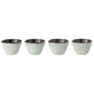 J-Line tasse - métal - blanc - 2 boîtes de 2 pcs