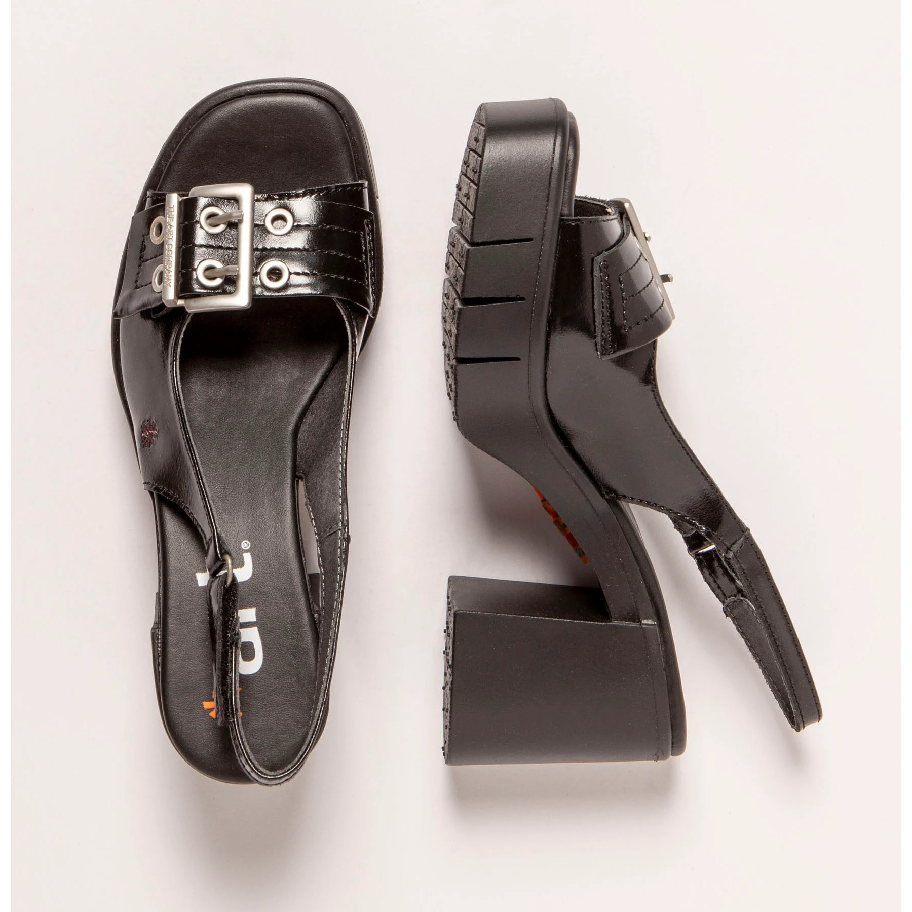 Sandalias con tacón 1994 SHINNY BLACK/ EIVISSA color Black