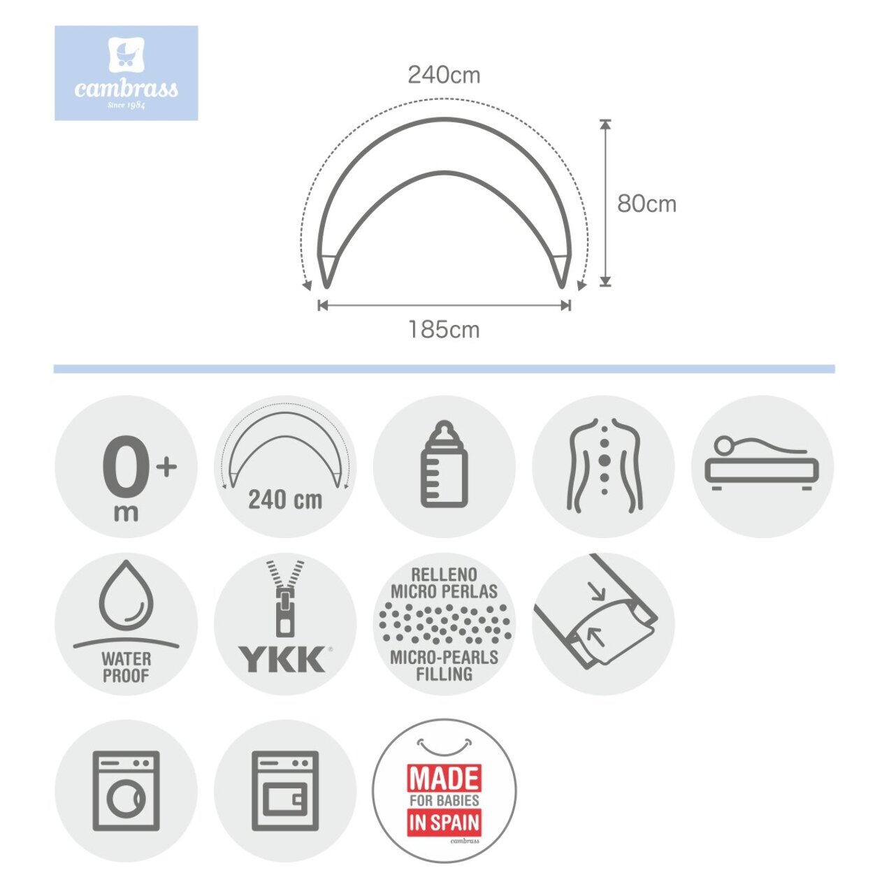 Cambrass Cojin De Lactancia Luna Magia
