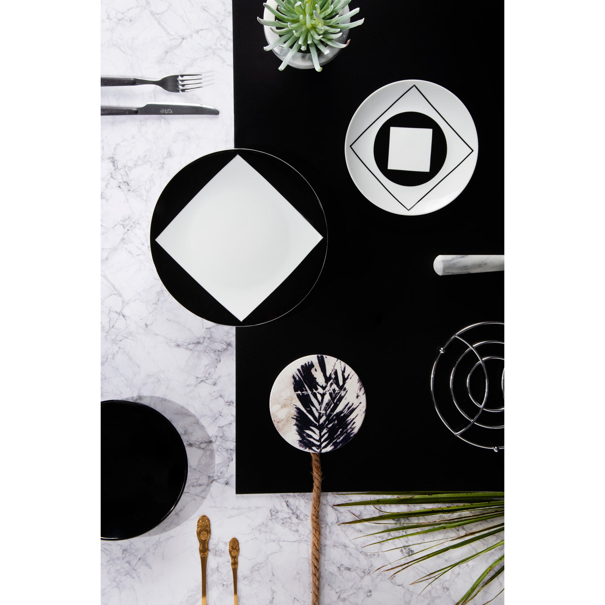 Service de table 18 pièces Excelsa – Agora', Porcelaine Multicolore