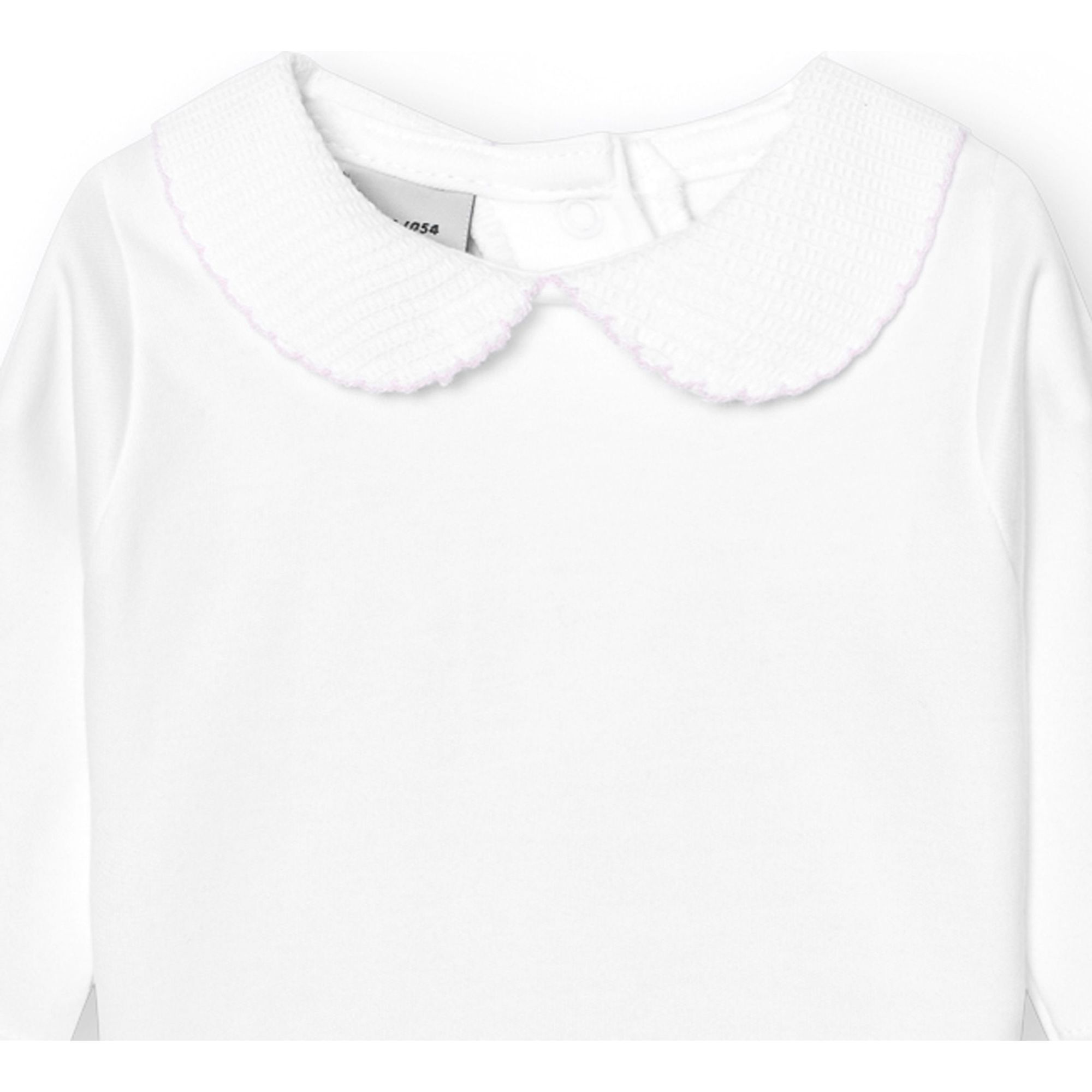 Body bebé manga larga cuello polo piqué