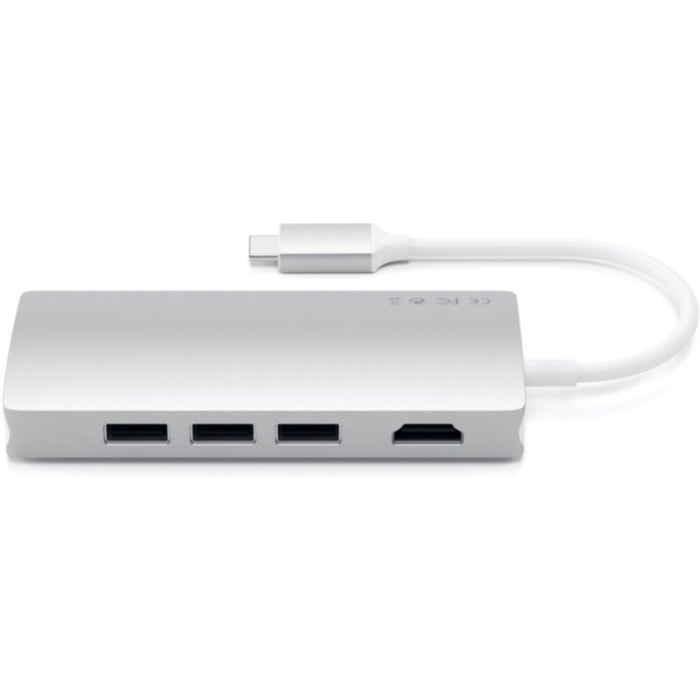 Adaptateur HDMI SATECHI USB-C Multi-Port 4K Ethernet siver