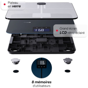 Pèse personne connecté TERRAILLON Master Coach Utra