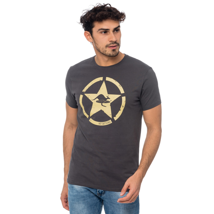 Camiseta de algodón 150 gr Hot Buttered Goldenbreed Color Gris