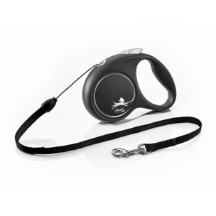 Laisse Black Design S Cord 5m black/ silver Flexi FU12C5-251-S-SI