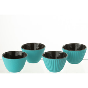 J-Line tasse - métal - bleu clair - 2 boîtes de 2 pcs