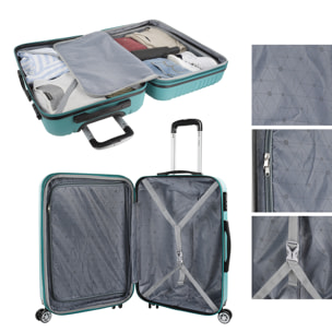 Maleta Itaca Sevron Set 2 Unidades Verde Menta