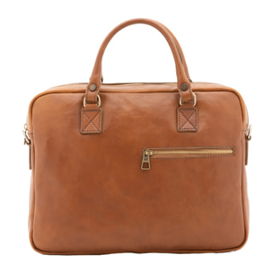 Borsa a mano  unisex In Vera pelle Made in Italy 38x28x7 cm