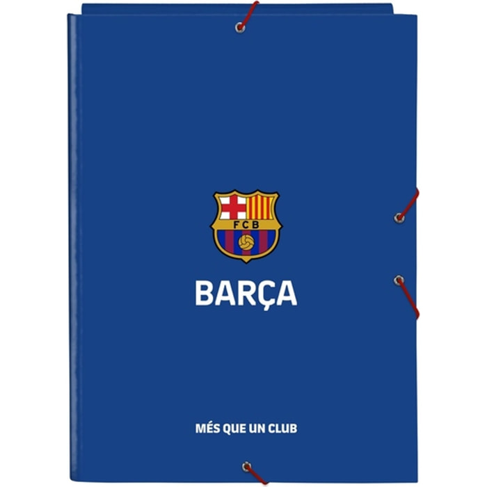 Carpeta folio 3 solapas f.c.barcelona 2ª equipacion