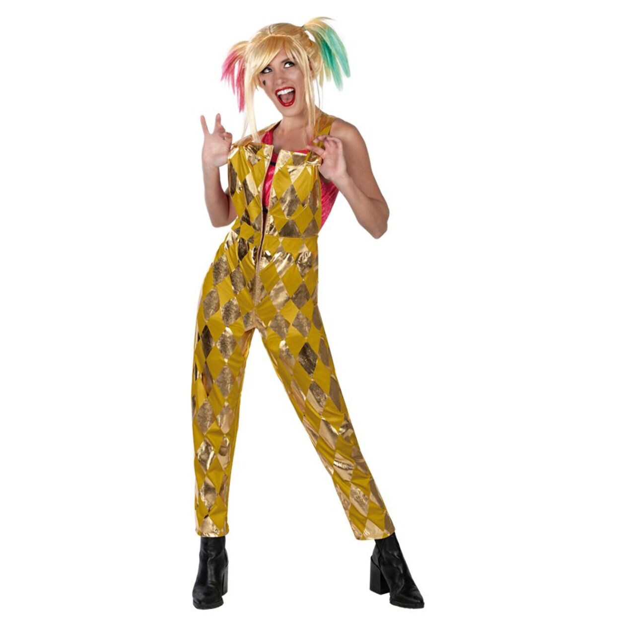 DISFRAZ MONO DORADO HQ BIRDS OF PREY AD