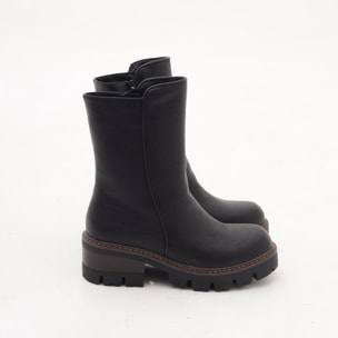 STIVALETTO LISCIO NERO