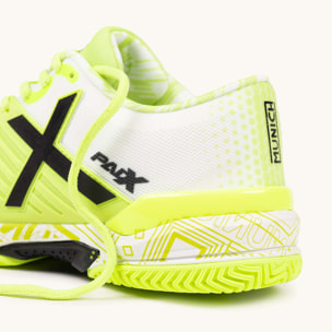 MUNICH PADX PADEL 62 Zapatillas de Pádel Amarillo Flúor y Blanco