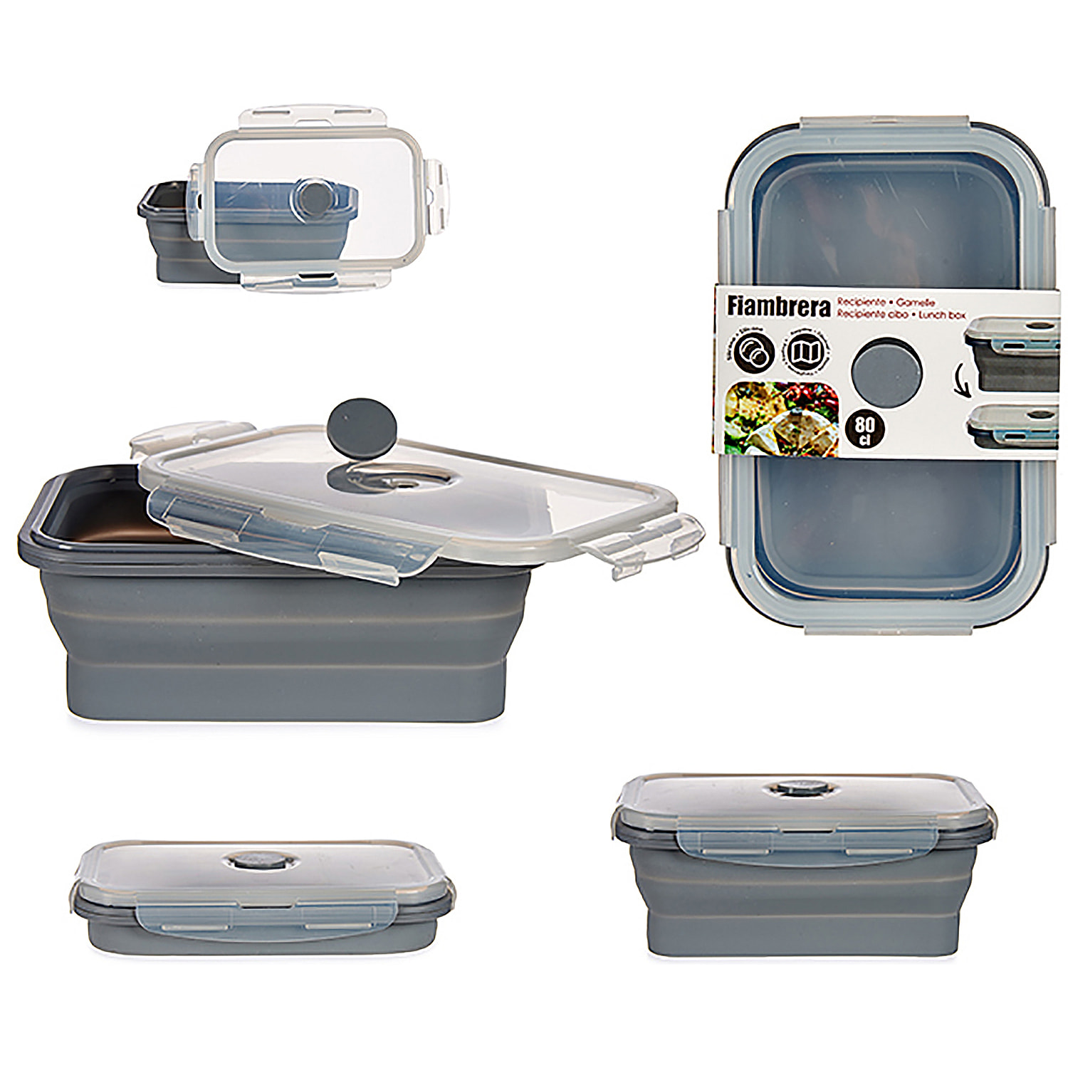 Portapranzo in silicone 800 ml.